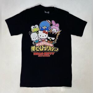 My Hero Academia Hello Kitty And Friends T-shirt Women Small Black Short Sleeve